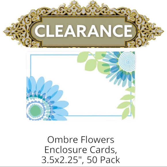 Other - 💝 50 Ombre Flowers Enclosure Cards CLEARANCE